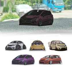 New Car Air Freshener Hanging Auto Rearview Mirror Perfume Pendant Solid Paper For Honda Fit GK5 Fragrant Piece JDM Accessories