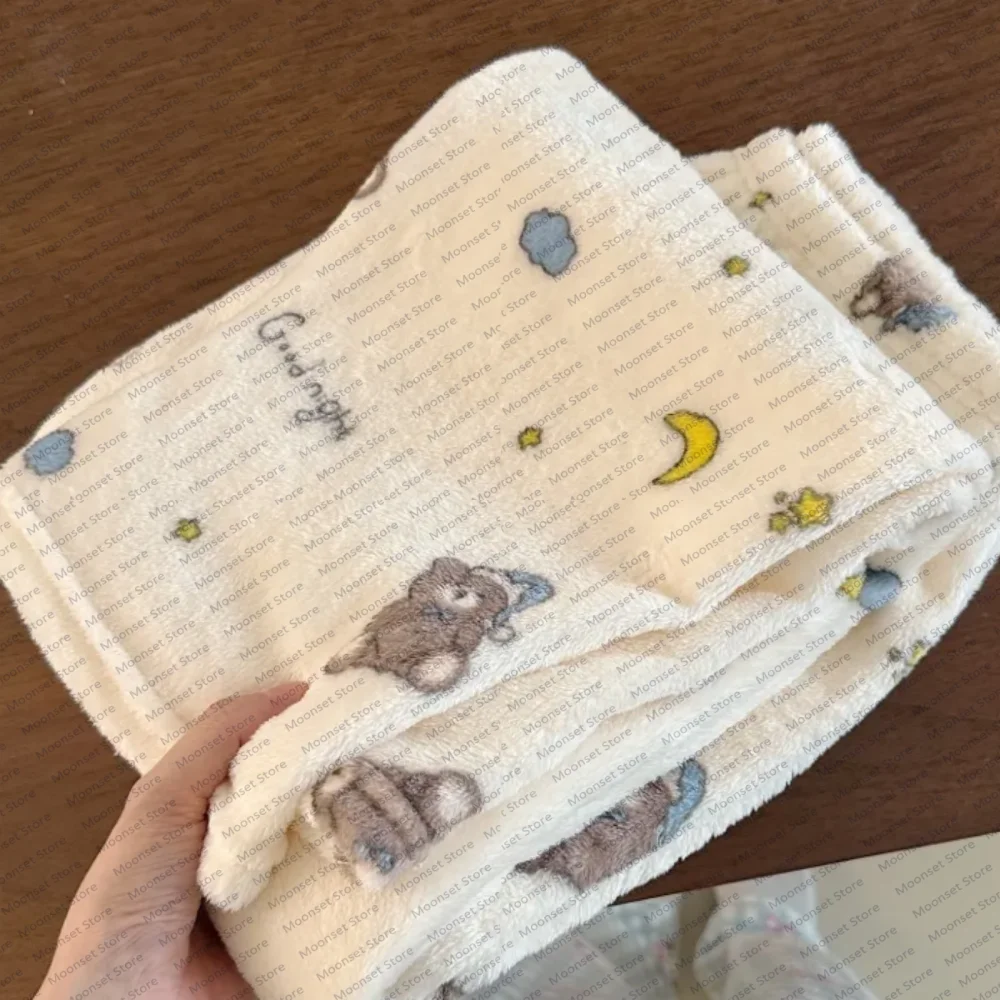 Women's autumn and winter home pajama pants Cartoon flannel home casual walking long pants Comfortable and cute Ladies' trousers