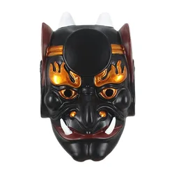 Realistic Japanese Samurai Prajna Mask, Halloween Party Costume, Horrible, Cosplay