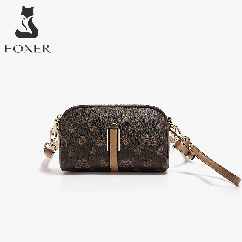 FOXER Brand PVC Material Clutch Bag Women Crossbody Shoulder Bags Lady Fashion New Design Messenger Bag High Quality Phone Purse