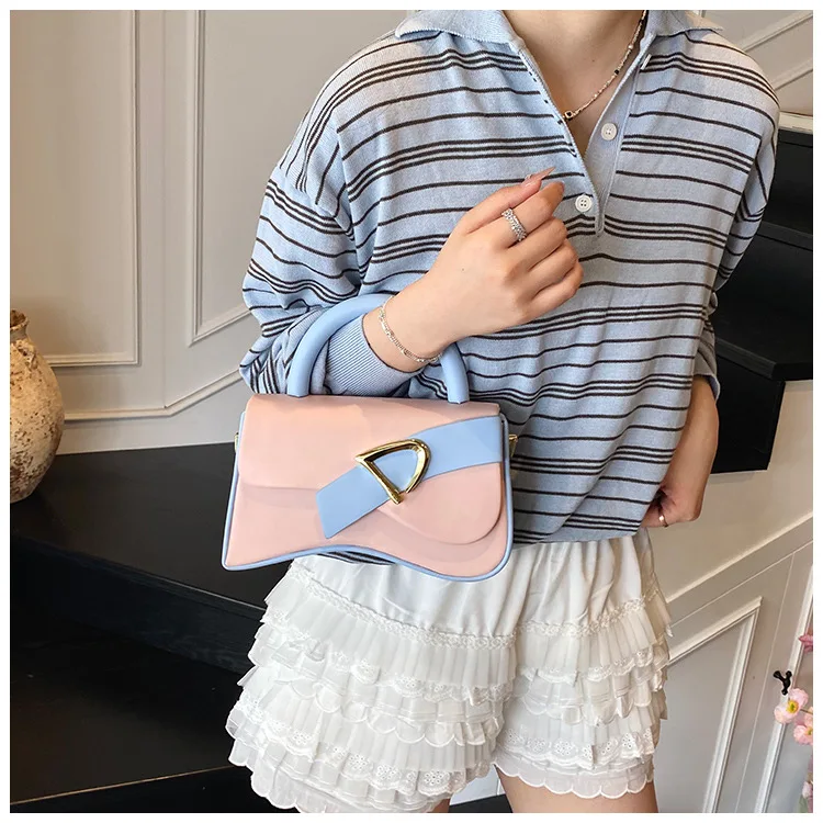 

Solid Color Crossbody Bag 2025, Soft Leather Textured Shoulder Bag for Women, Versatile & Chic Purse for Work, European Style