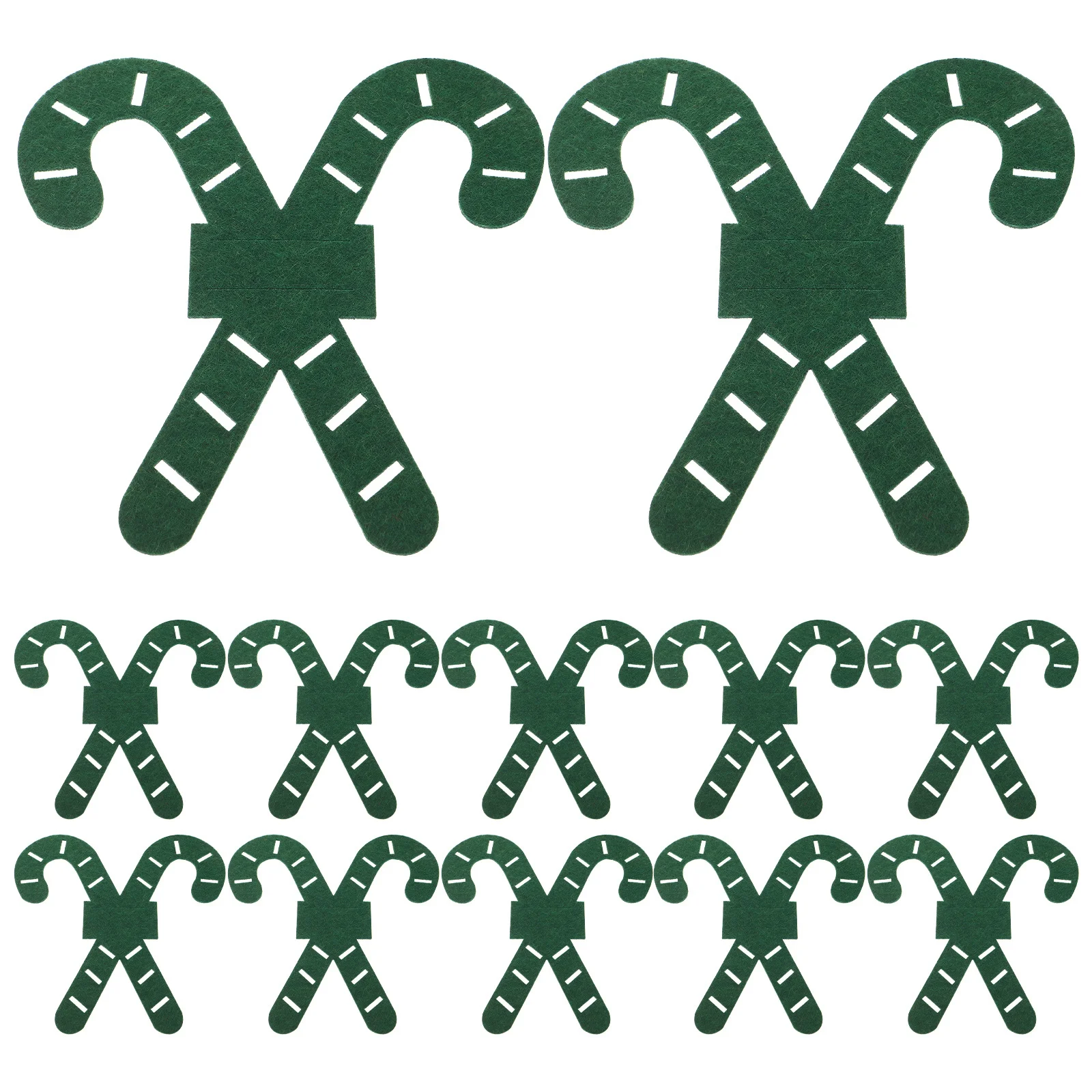 

12Pcs Christmas Silverware Pouches: Festive Candy Cane Cutlery Bags for Xmas Table Setting - Reusable Fabric Flatware Organizers