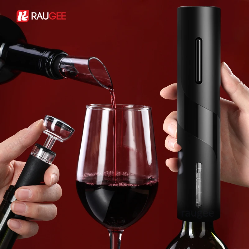 Electric Wine Opener Automatic Red Wine Corkscrew USB Rechargeable Wine Bottle Opener For Kitchen Bar One Click Foil Cutter