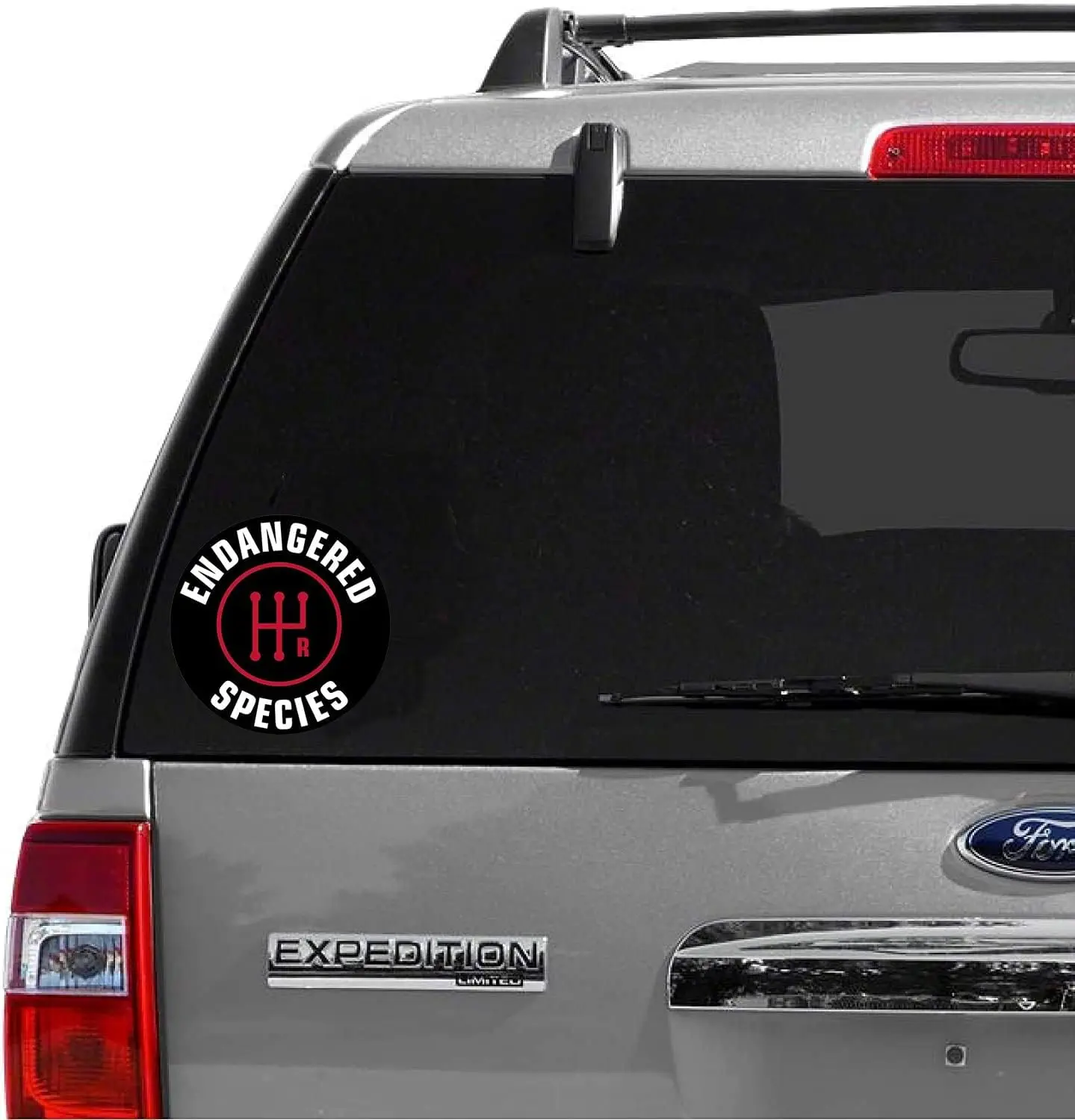 2 Pack Endangered Species Stick Shift PVC Vinyl Sticker For Vehicle Window And Luggage Creative Vehicle Decoration Decal