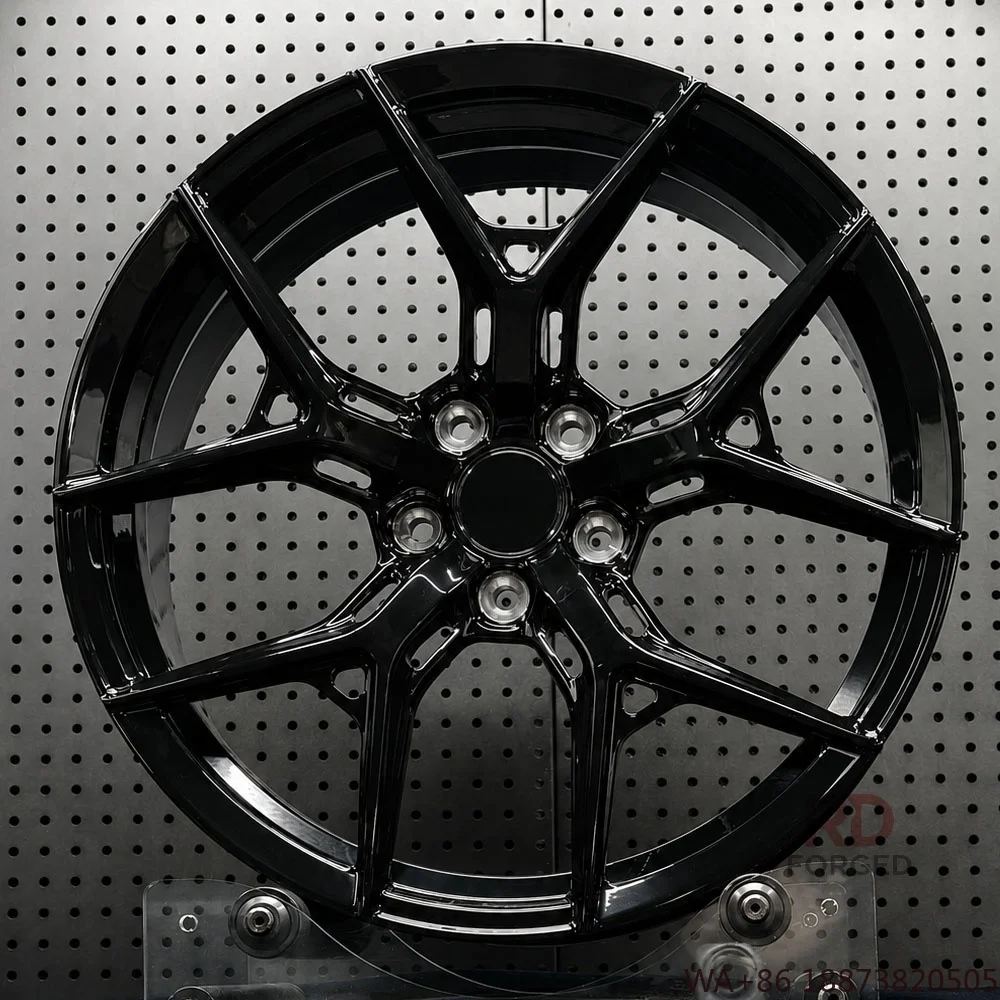 For Custom16 17 18 19 20 Inch HF-5 Gloss Black Custom5x120 Forged Alloy Wheels Rims for BMW Fo Mustang Chevrolet Mazda RX-8