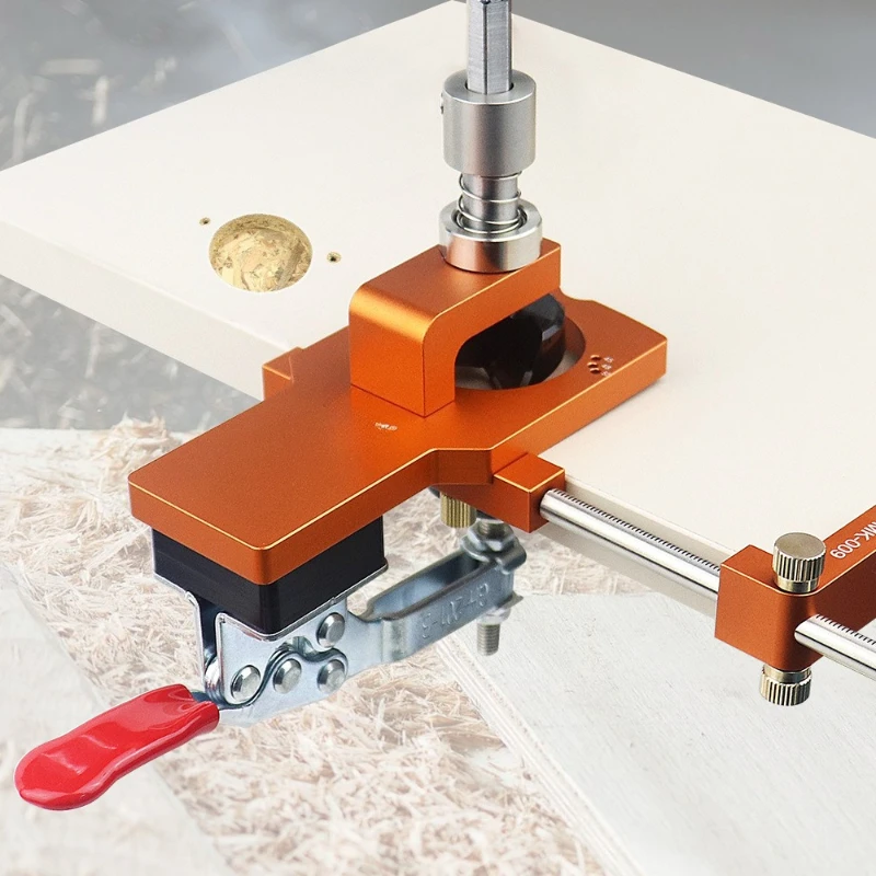 

Upgrade hinge positioning hole opener 35MM clothing cabinet door positioning hole punch aluminum alloy woodworking
