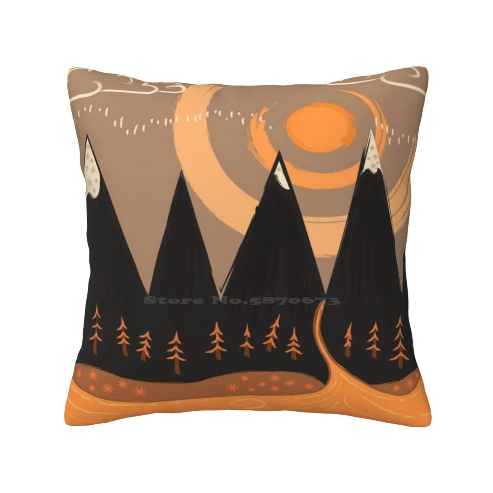 Sunny Mountain Pass Pillows Case Bedroom Home Decoration Awesome Radical Sweet Chill Beautiful Dank Fresh Funky Psychedelic