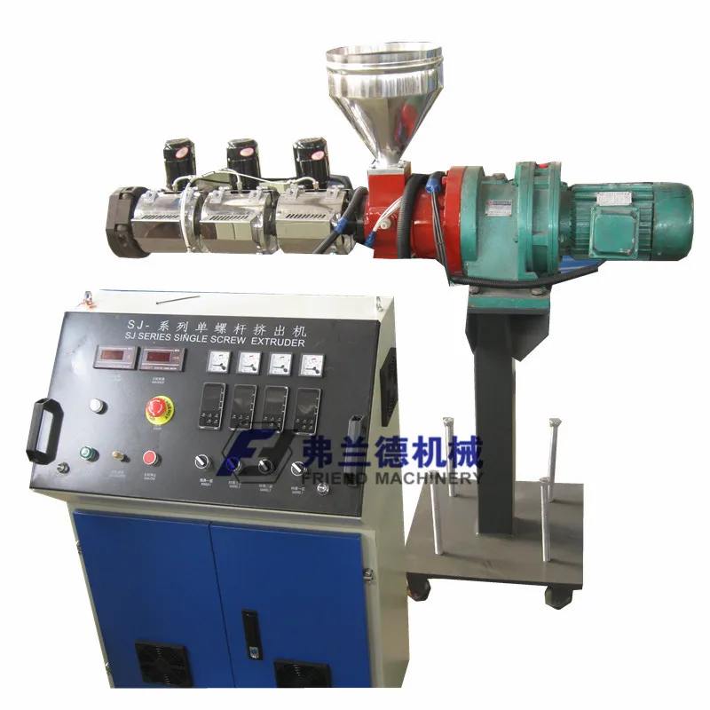 SJ25 Mini Single Screw Plastic Extruder Machine for Lab Filament and Rod Production