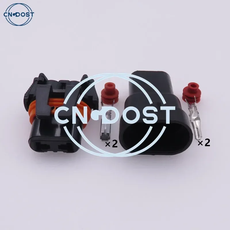 2 Pin DJ9006 9006 12059183 12059181 Auto Waterproof AC Power Wire Plug HID Wiring Socket Light Connector AC Assembly For Car