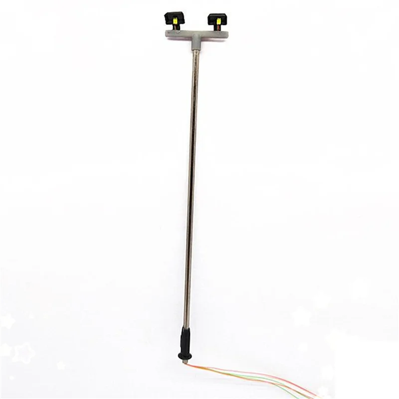 A99T 20Pcs 2LED Street Lamp 1:100 Ho Scale Street Light Scenery Mini Lamppost For Sand Table Model 2