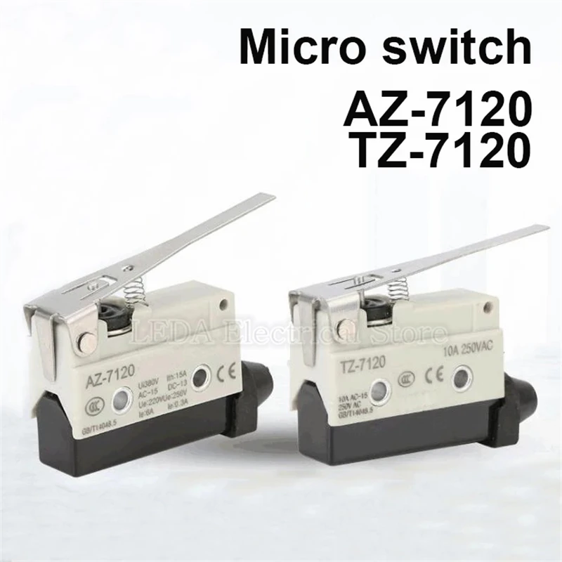 1ks AZ-7120/TZ-7120 mikro přepínače 1NO 1NC 250VAC momentální mikrospínač hraničit evice mini dlouhé ovládat resetovat spínač