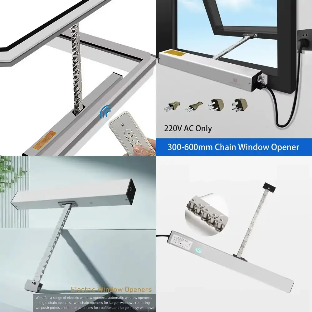 

WAP01 Automatic Window Chain Actuator - 220V AC Motorized Opener/Closer with Remote & Plug