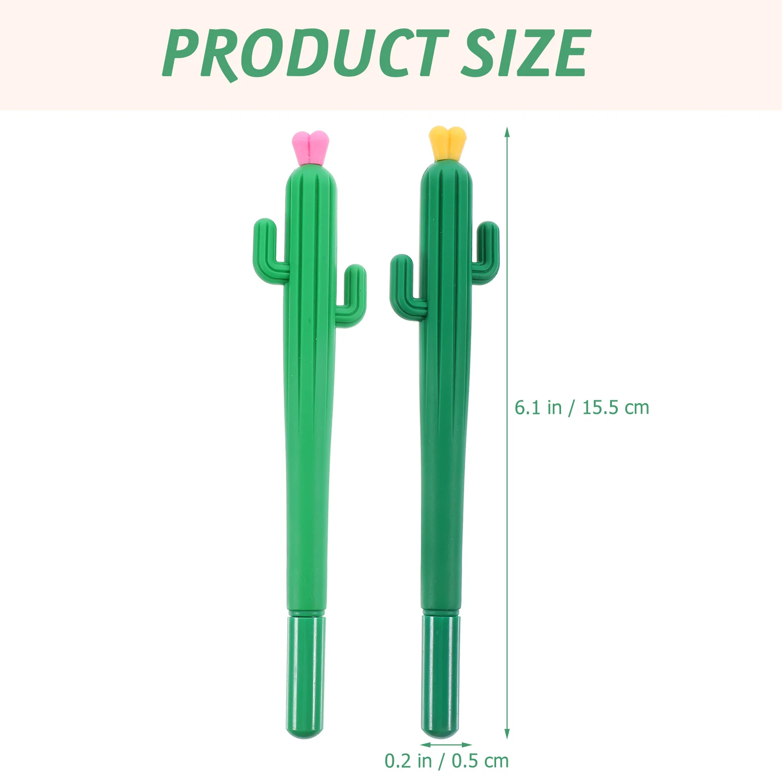 10 Pcs Signing Pens Cactus Ballpoint Plant Come Supplies Gel Student Stationery