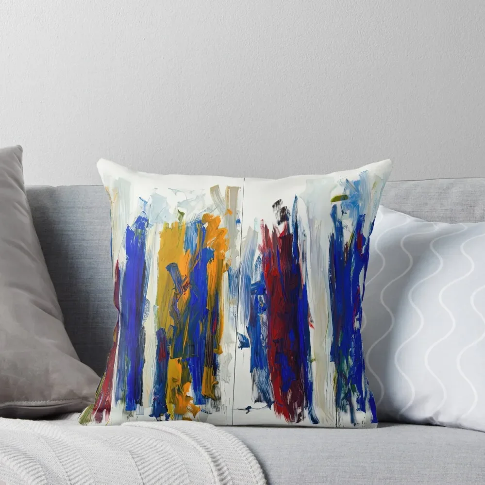 

joan mitchell artwork Throw Pillow bed pillows christmas decorations for home 2025 Pillow Case Christmas pillow