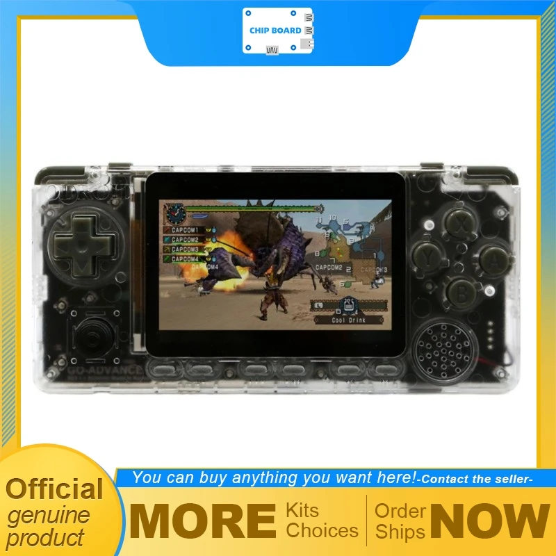 

Комплект портативной игровой консоли ODROID-GO Advance на основе четырехъядерного процессора RK3326 A35, эмулятора DIY PSP