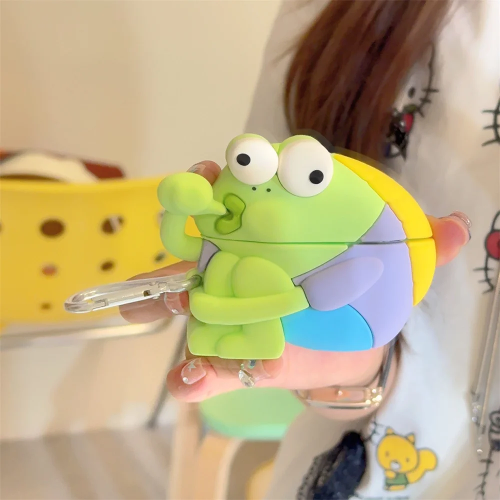 

Funny 3D fish silicone earphone case shockproof cover for Airpods 2 3 4 case Airpods Pro 2 shell headphone cute protective cover