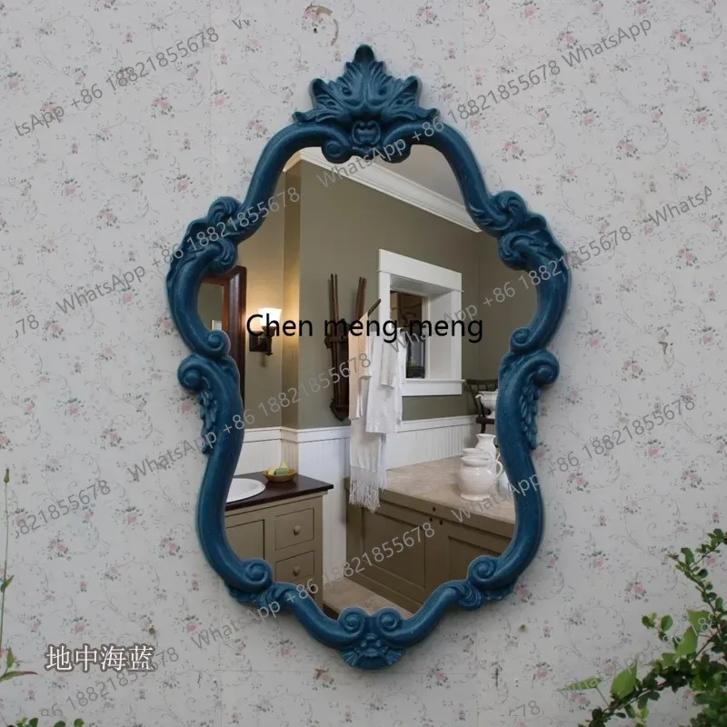 

Nordic high-end Decorative mirrors elegant luxury interior design bathroom mirror Modern Minimalism espejo para baño furniture