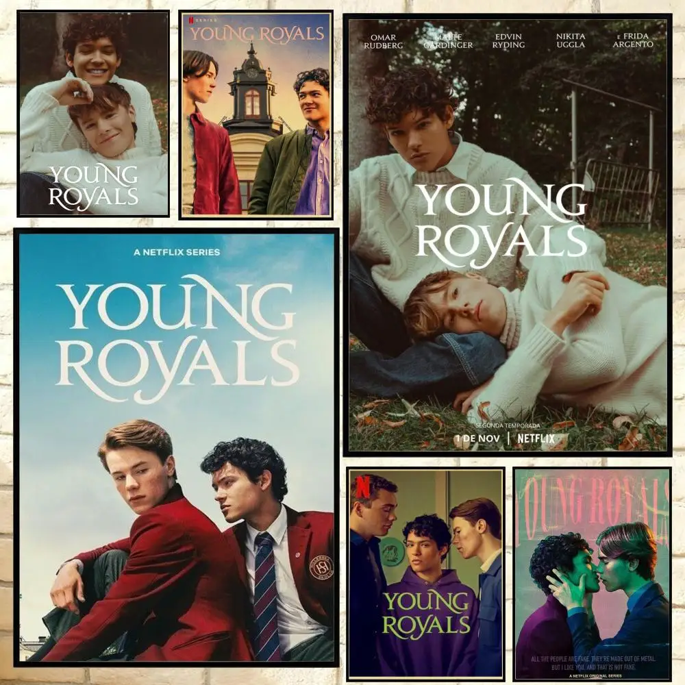 POPULAR Young Royals Season 2ef Poster Versatile HD Waterproof Wall Art Self-Adhesive Decor for Any Space Ideal Gift