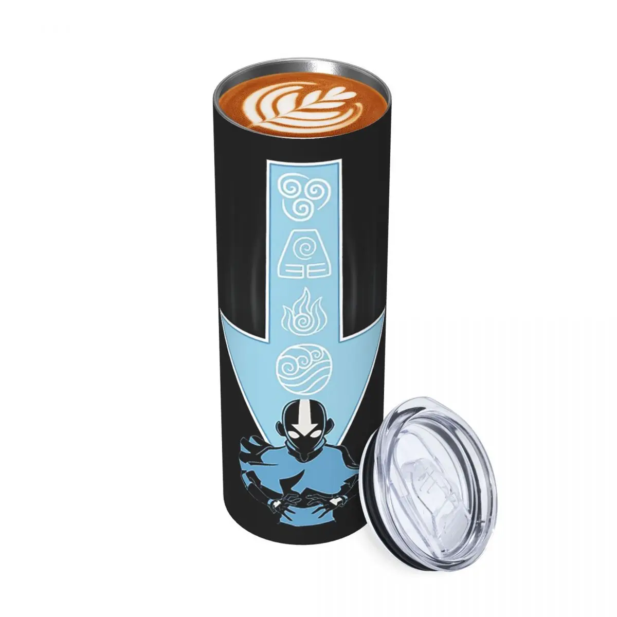 

Стакан из нержавеющей стали Avatar Aang Arrow, кружки с вакуумной изоляцией, термосоломинки для холодной бутылки с крышкой, 20 унций