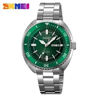 SKMEI 2256 Luxury Calendar Week Back Light Display Mens Wristwatch Waterproof Sport Stainless Steel Quartz Watch for Men Relojes