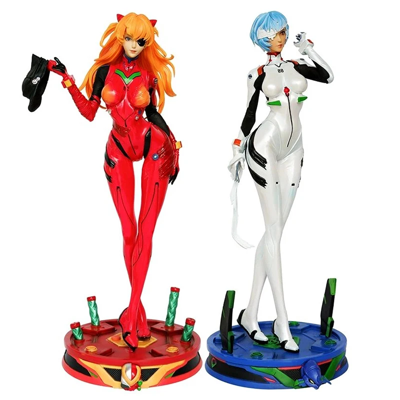 

Anime NEON GENESIS EVANGELION Figures EVA Ayanami Rei Action Figure Collection GK Asuka Langley Soryu Statue Figures Model Toys