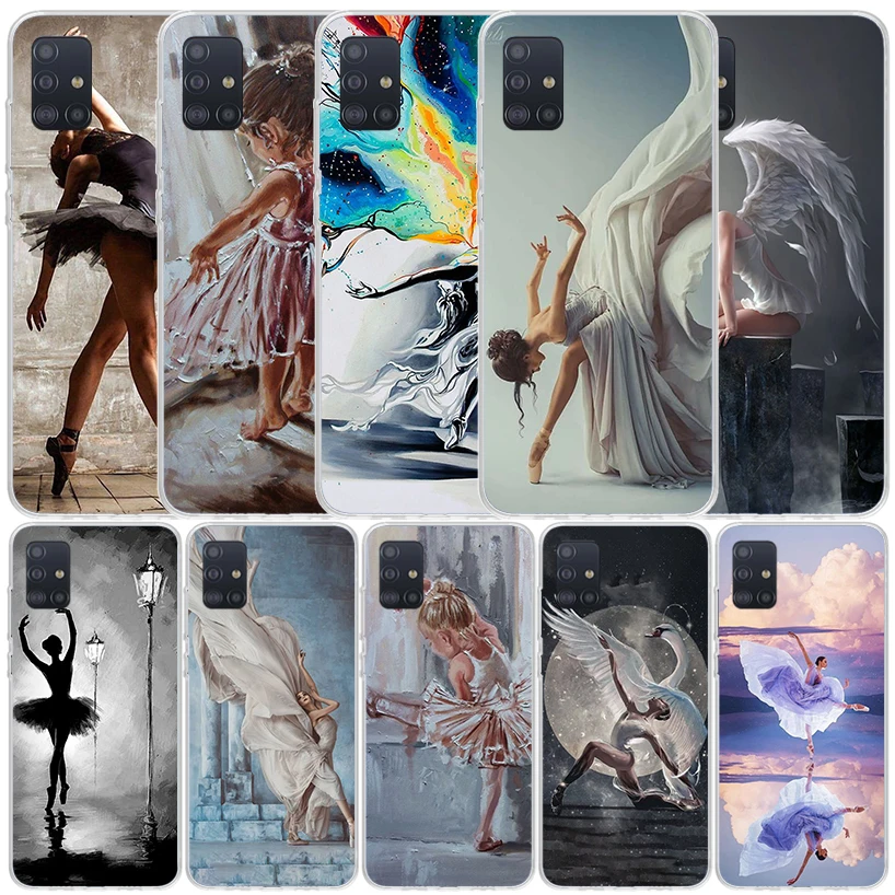 Ballerina Ballet Dancing Phone Case For Samsung Galaxy A51 A50S A41 A40 A31 A30S A21S A20S A20E A11 A10S A71 A70 A6 A7 A8 A9 Plu