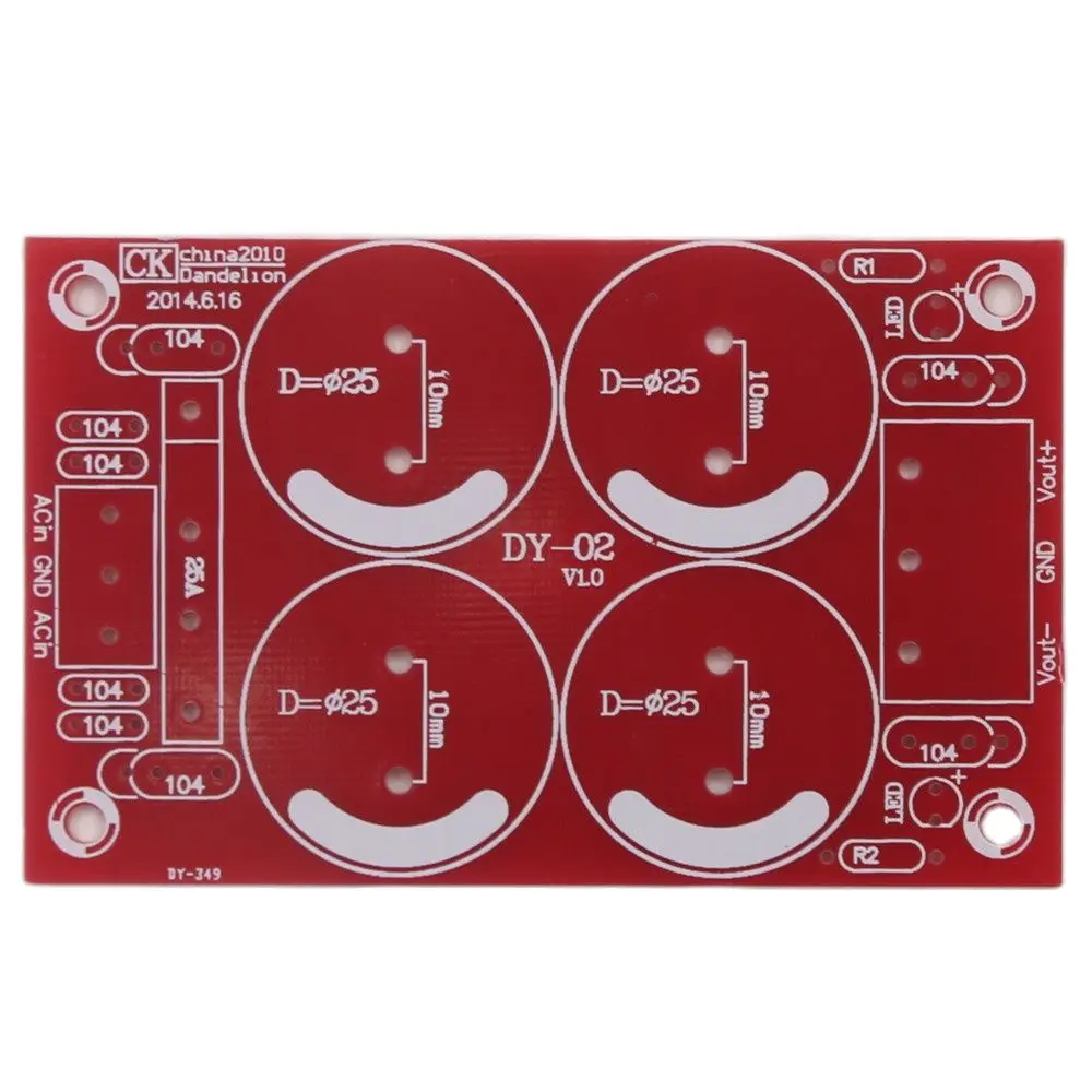 Positive und Negative Spannung Dual-Power-Board PCB Verstärker Audio Rectifier Filter Netzteil