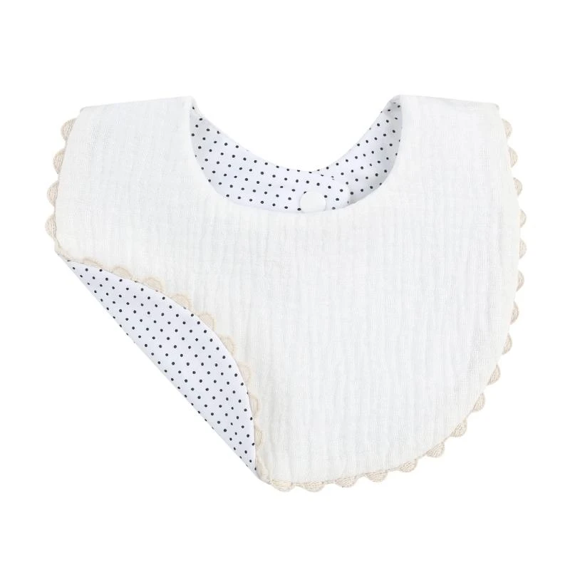 

Q1FE Baby Feeding Bibs Cotton Infants Print Saliva Towel Newborn Toddler Burp Cloth