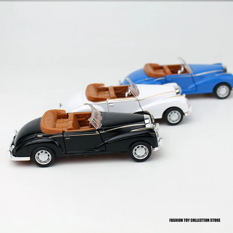 1: 36 Convertible Vintage Modified Alloy Car Model Pull Back Car With To Open The Door Vehicles Decoration Toys For Kids Gift