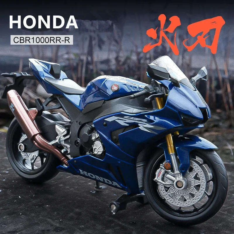 1:12 HONDA CBR1000RR-R Fire Blade Alloy Motorcycle Model Simulation Racing Motorcycle Model Sound and Light Collection Gift