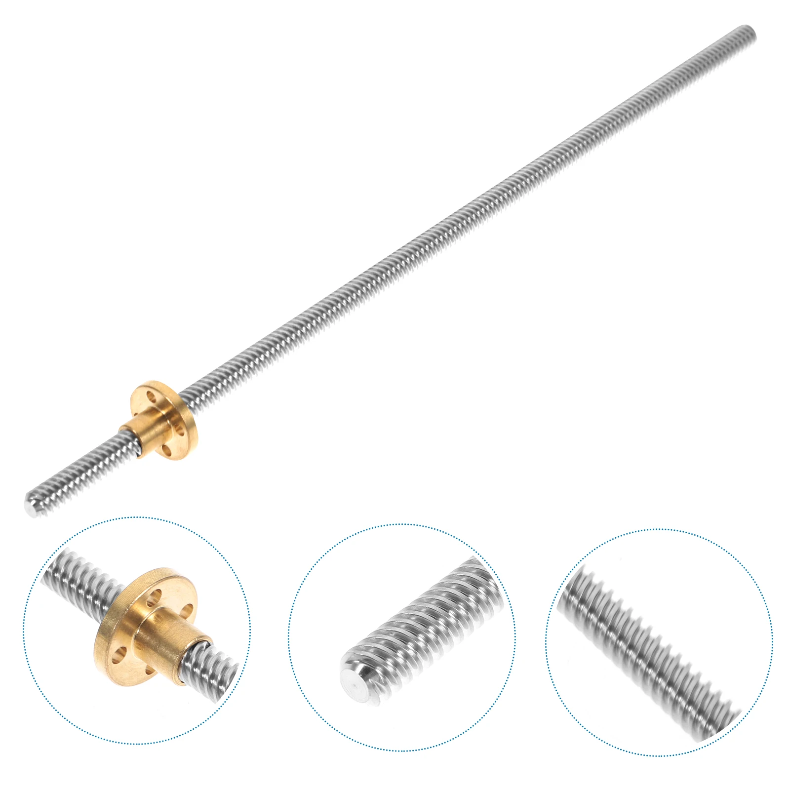 

3 D 3D Printer Screw Stepper Motor Lead Stainless Steel with Nut Threaded Rod