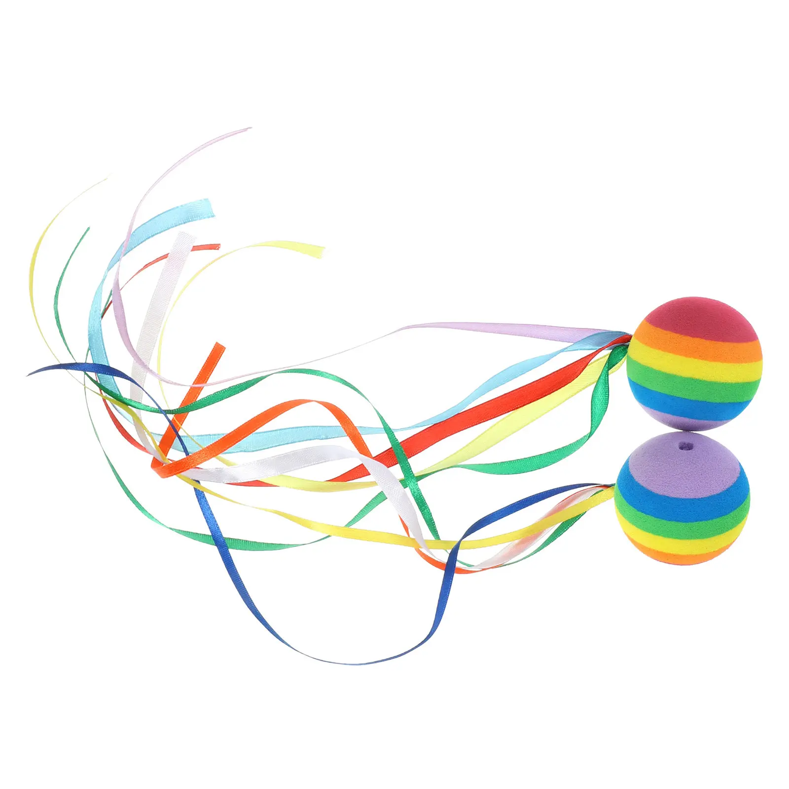 

2Pcs Decorative Car Antenna Ornament Rainbow Ball for Vehicle Antenna Decoration Auto Accessory Universal Fit Car Styling