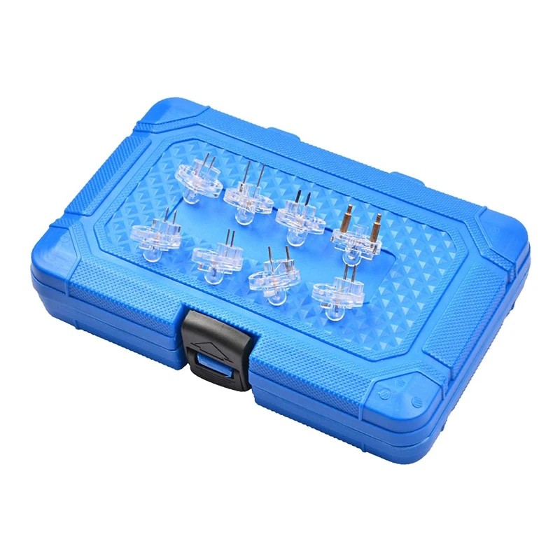 11PCS Noid Light Test Kit Fuel Injector Tester Tool Noid Light Set Fuel Light Fuel Injector Tester Kit Black