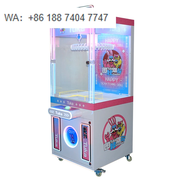 High Quality Coin Operated 40 Clip Gift Game Machine Gift Prize Clip Sticker Card Skill Game Machine Clip Prize Machine