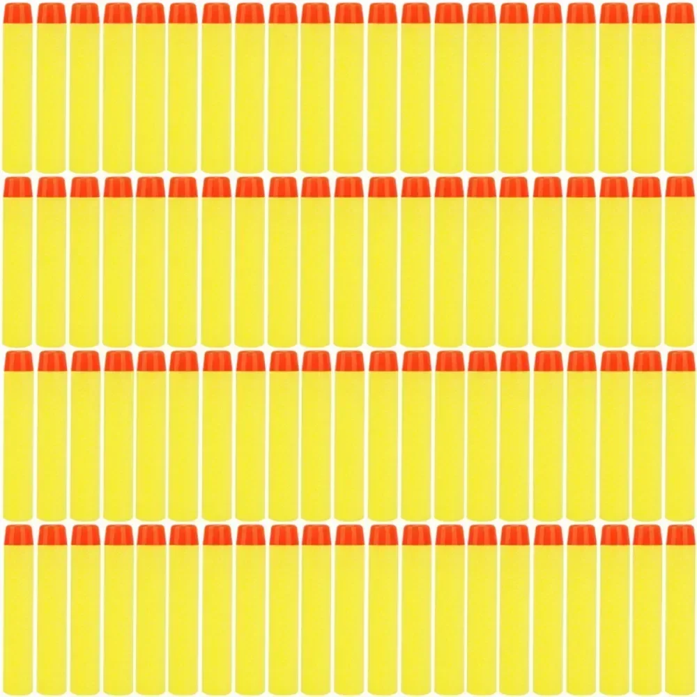 

Желтые дротики 100/1000 шт. для Nerf, мягкие, с полым наконечником, 7,2 см, сменные пульки для игрушечных пистолетов Nerf, подарок для детей