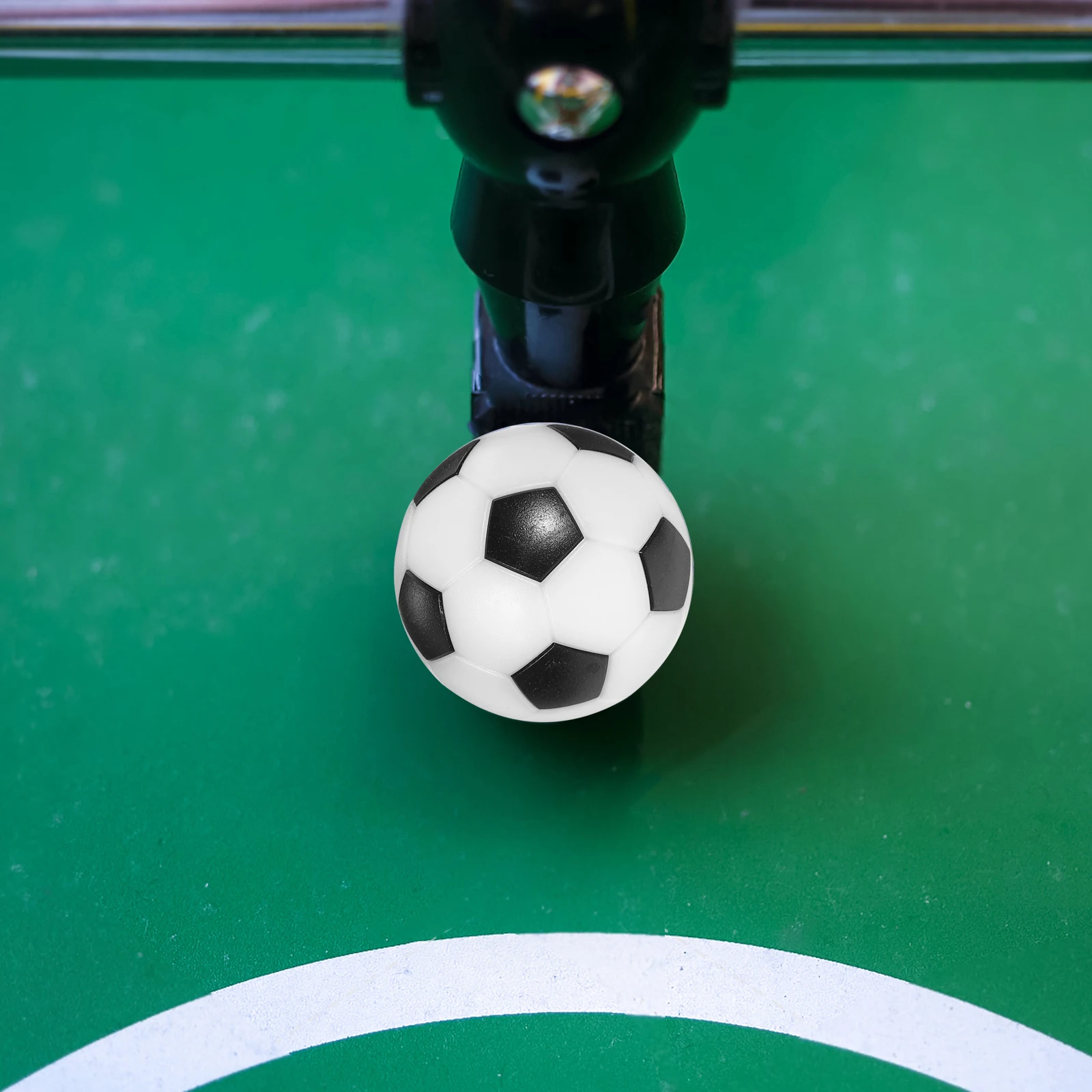 

Mini Replacement Football Balls for Kids Youth Black Plastic Table Football Game Accessories Standard Size Foosball Supplies