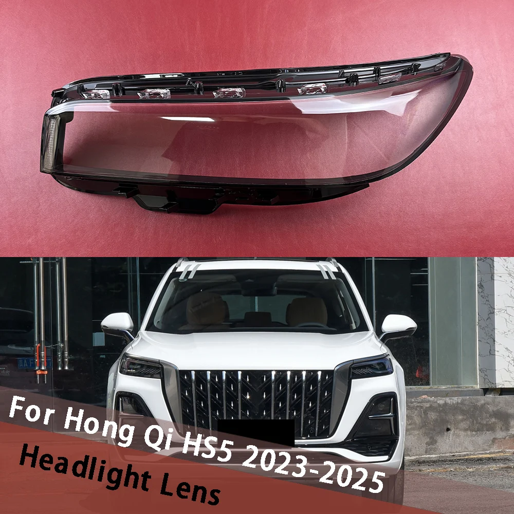 

For Hong Qi HS5 2023 2024 2025 Car Front Headlight Cover Auto Headlamp Housing Lampshade Lampcover Head Lamp Light Lens Shell