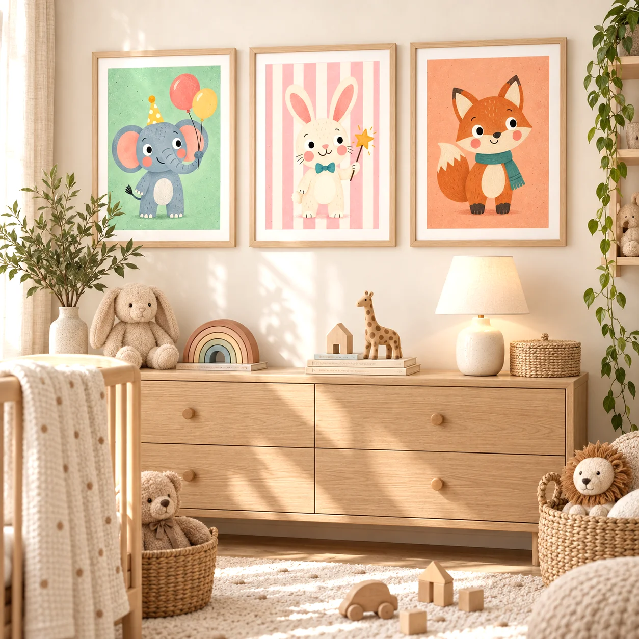 Quadri da parete a tema animal - Baby Nursery Neutral recensione e prezzo