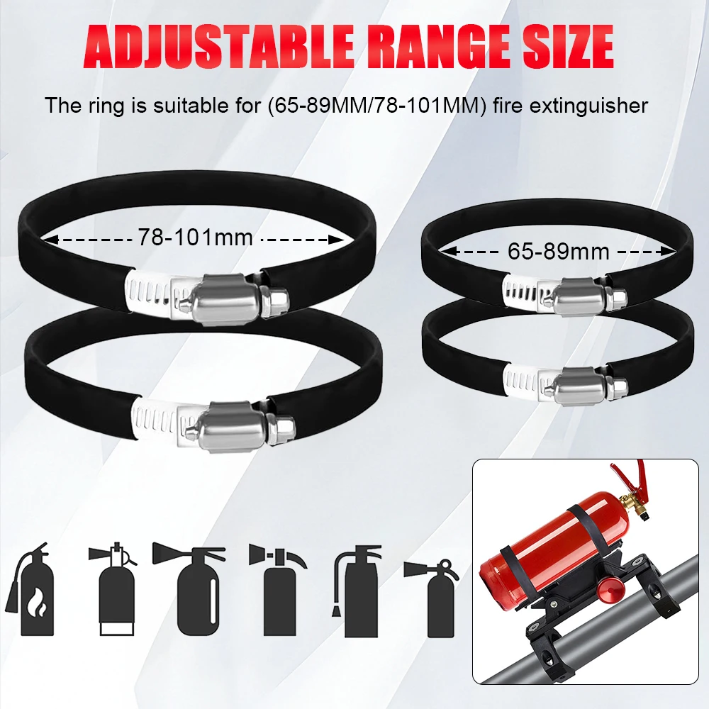 アルミ消火器クランプブラケットキットクイックリリース取り付けホルダージープ ATV UTV キャンピングカーバンボートユニバーサル車用