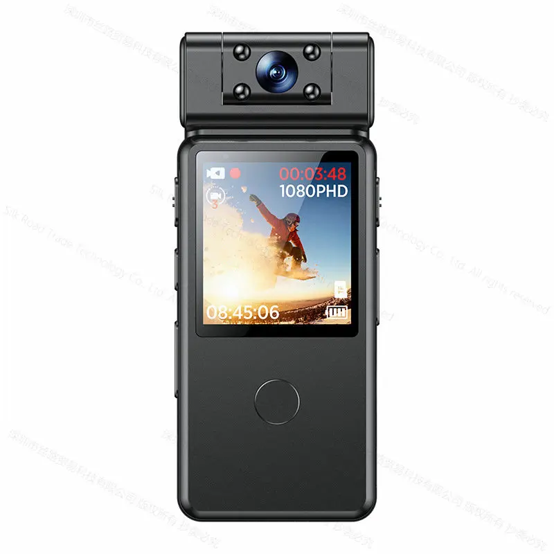 D9 Infrared Digital Voice Audio Video Recorder Minicam Portable Lens Rotatable Camcorder Support 256GB Mini Stealth Clip Camera