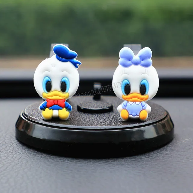 Disney Mickey Mouse Minnie Dumbo Phone Car Holder Mickey Anime Figure Car Bracket Car Interior Decoration Toys Christmas gift