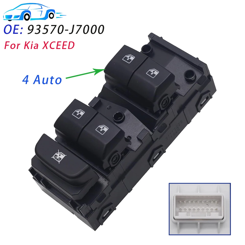 For KIA CEED 4 Auto Left Driver Side Power Window Main Switch Lifter Control Button Car Accessories 93570-J7000 93570J7000