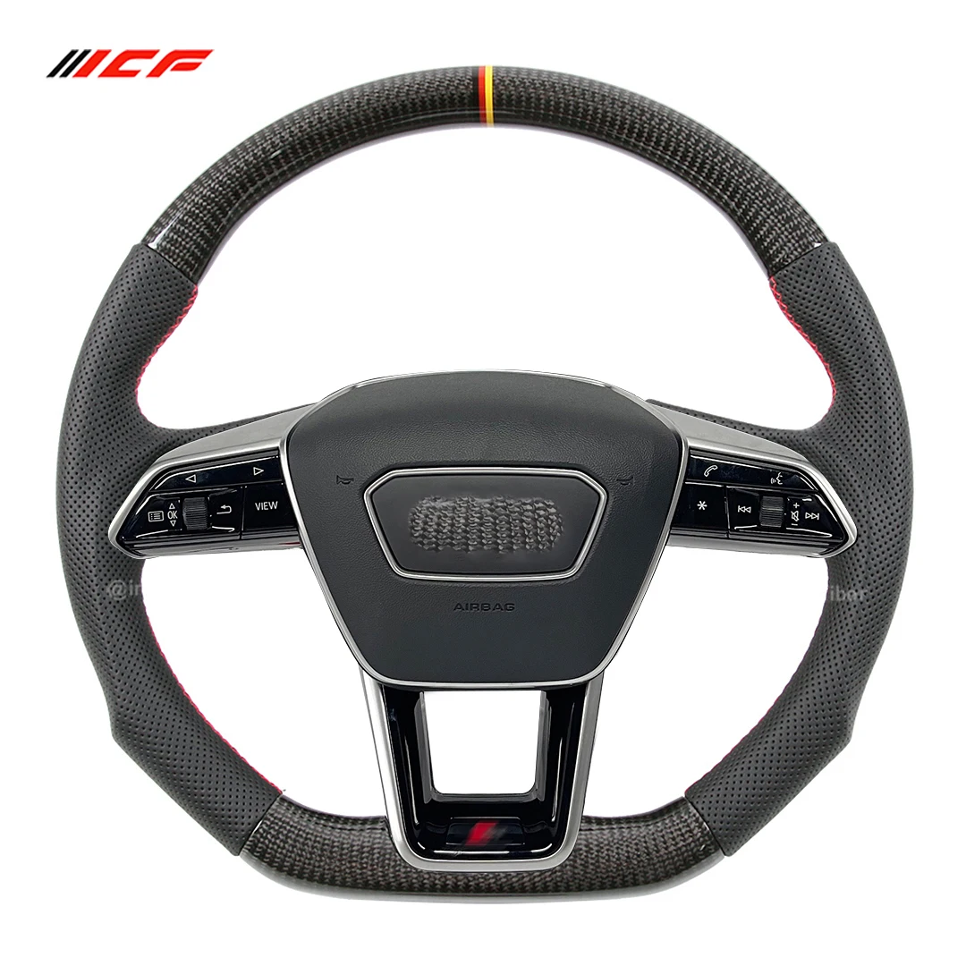 

Carbon Fiber Steering Wheel for Audi A6 RS7 RS6