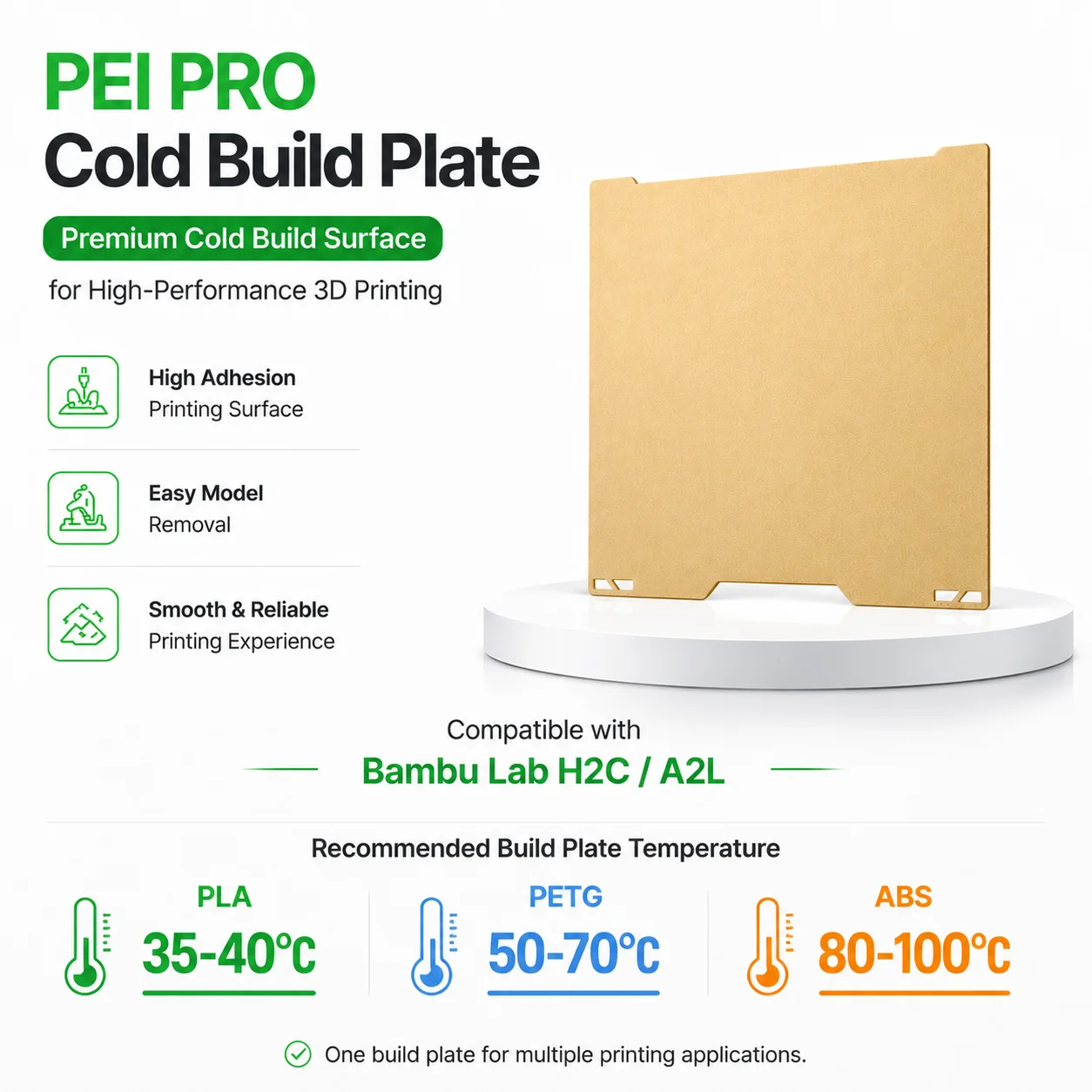 3D Printing Bambu - Placa Fria PEI PRO para Bambu