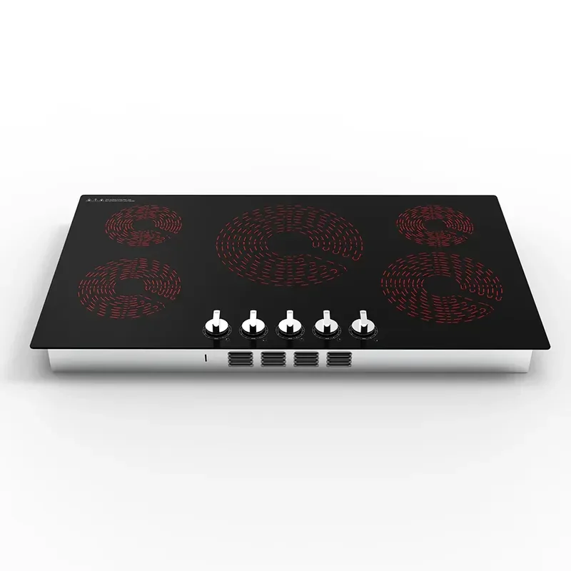 90cm Built-in Glass Ceramic Induction Cooktop 5 Zones Electric Infrared Stove Large Kitchen Hob for Home Cooking Appliance