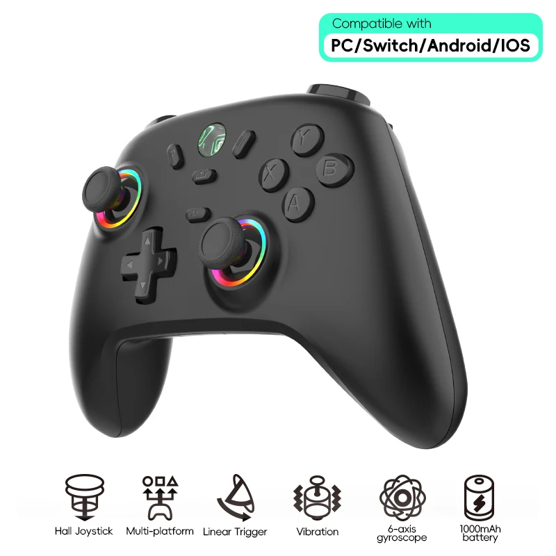 S13 Wireless Controller with Hall Effect Joystick Compatible with PC/Mac/iOS/Computer Gaming Gamepad
