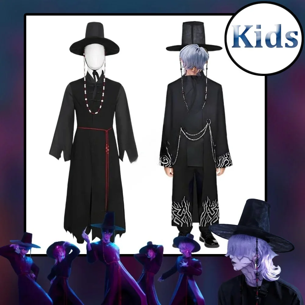 مجموعة K-POP Boys Jinu Movie Saja التأثيرية - دعائم لعب الأدوار والزي التنكري لحفلات الهالوين والمعرض الهزلي