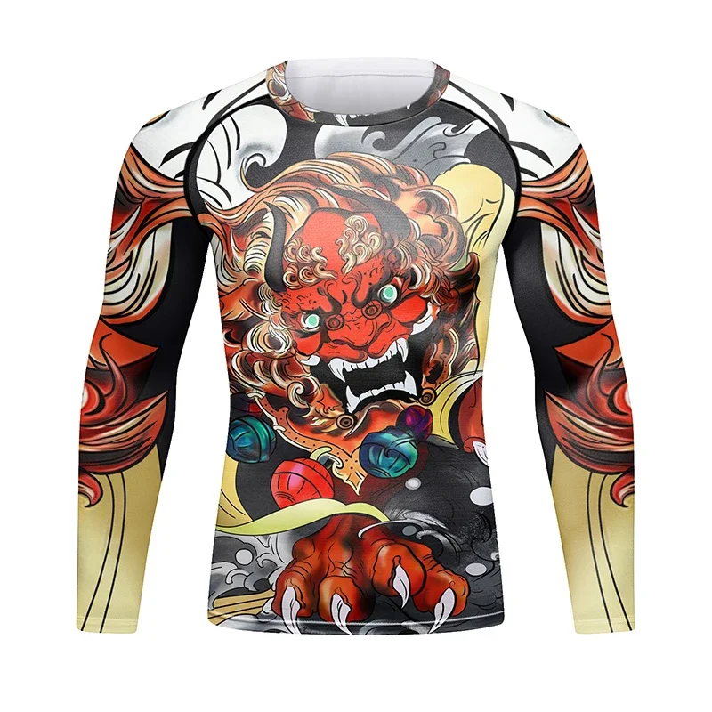 New Cody Lundin MMA Rashguard Jiu Jitsu Fitness Men Boxing Jerseys Compression BJJ KickBoxing Male Sublimation Muay Thai Tees