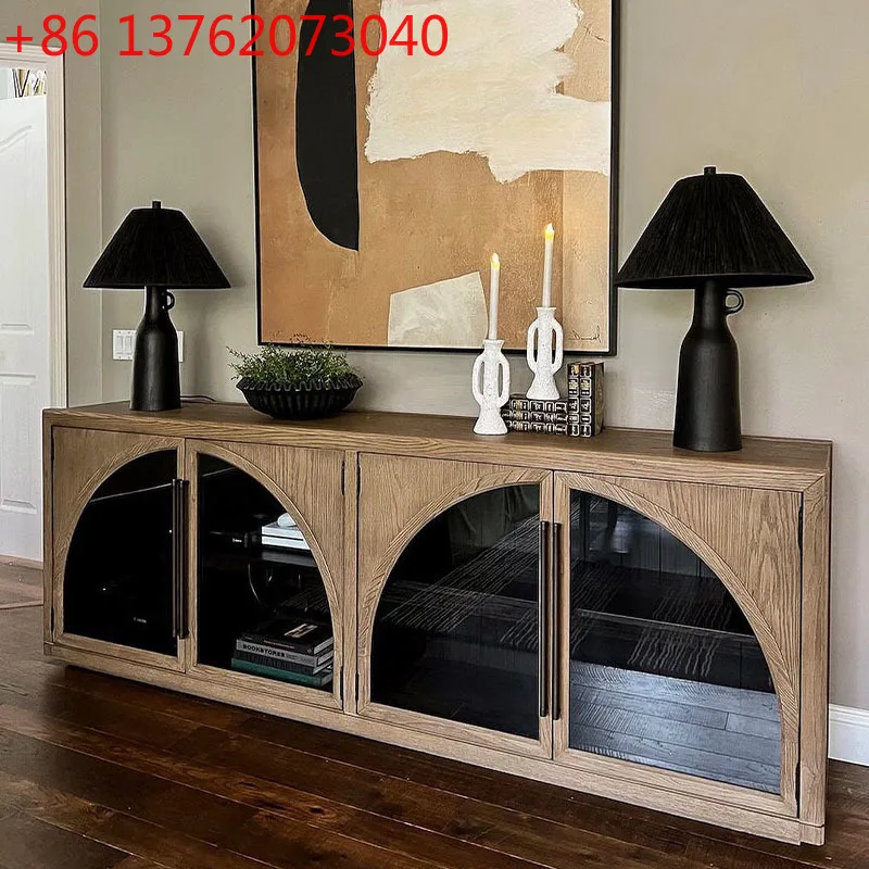 

Designer storage cabinet French retro multi-functional locker