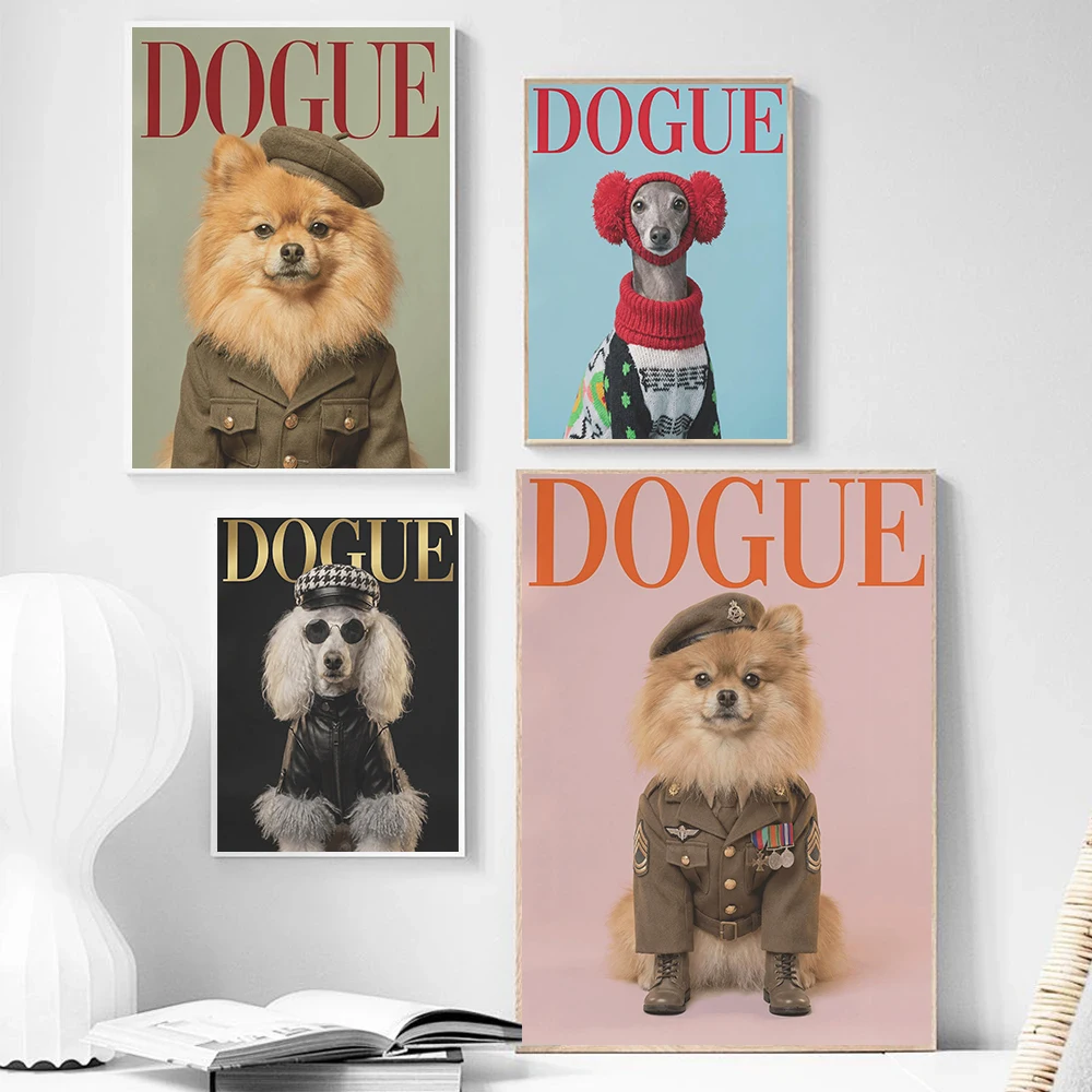 Luxury Regal Outfit Poodle Posters Unique Sweater Minimalism Modern Office Prints Canvas Wall Art Picture Home Living Room Decor
